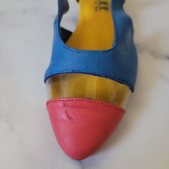Jubilee Sarah pointed toe size 6 womens by C Mayerl retro 80s vintage slingback - Picture 4 of 9